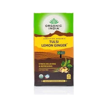 Organic India Tulsi Lemon Ginger Tea 25 Tea Bags