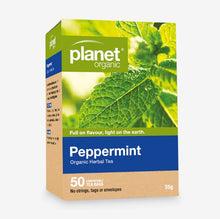 Planet Organic Peppermint Herbal Tea X 50 Tea Bags