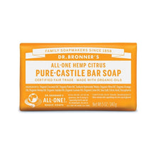 Dr Bronners Pure Castile Bar Soap Citrus 140g