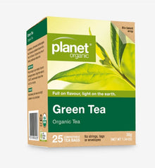 Planet Organic Green Tea X 25 Tea Bags