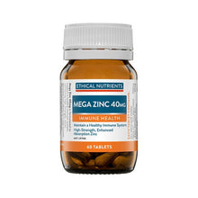 Ethical Nutrients Mega Zinc 40 Mg 60 Tablets