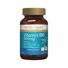 Herbs Of Gold Vitamin B6 200mg 60 Tablets