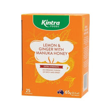 Kintra Foods Lemon &amp; Ginger with Manuka Honey Tea 25 Tea Bags