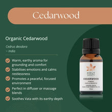 Holy Sanity Organic Essential Oil Cedarwood 15ml