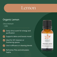 Holy Sanity Organic Essential Oil Lemon 15ml