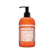 Dr Bronners Organic Pump Soap Tea Tree 355ml