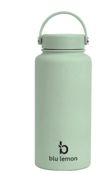 Blu Lemon Peppermint Insulated SS Bottle 1L