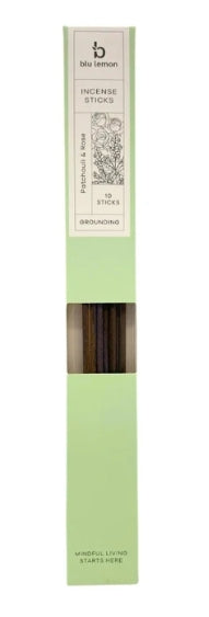 Blu Lemon Patchouli & Rose Incense Stick Set