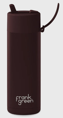 Frank Green Flip Straw Drink Bottle Chocolate 20z