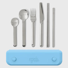 Frank Green Stainless Steel Utensil Set Sky Blue