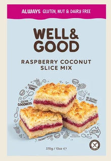 Well & Good Raspberry Coconut Slice Mix G/F 370g