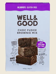 Well & Good Choc Fudge Brownie Mix w/Vegan Choc Chips