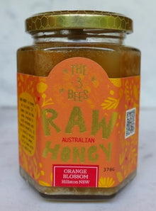 The 3 Bees Orange Blossom Raw Honey 370g