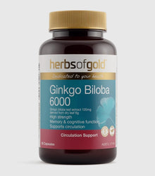Herbs Of Gold Ginkgo Biloba 6000 120C