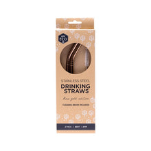 Ever Eco Rose Gold Bent Straws 2
