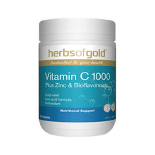 Herbs Of Gold Vitamin C 1000 Plus Zinc & Bioflavonoids 120 Tablets