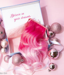 Glitter Girl Pink Unicorn Ponytail