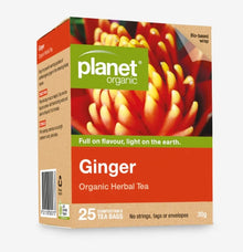 Planet Organic Ginger Herbal Tea X 25 Tea Bags