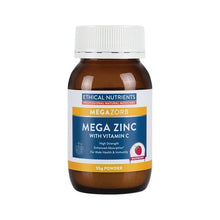Ethical Nutrients Mega Zinc 40mg with Vitamin C Raspberry 95g