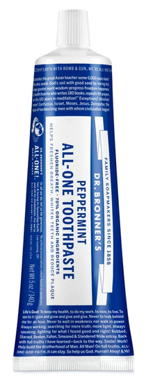 Dr Bronners Toothpaste Peppermint 140g