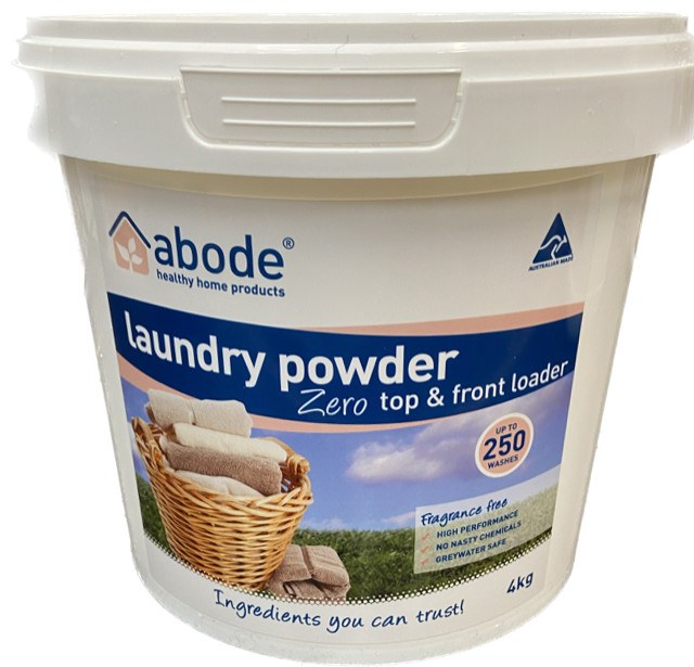 Abode Laundry Powder Zero fragrance-free 4kg bucket
