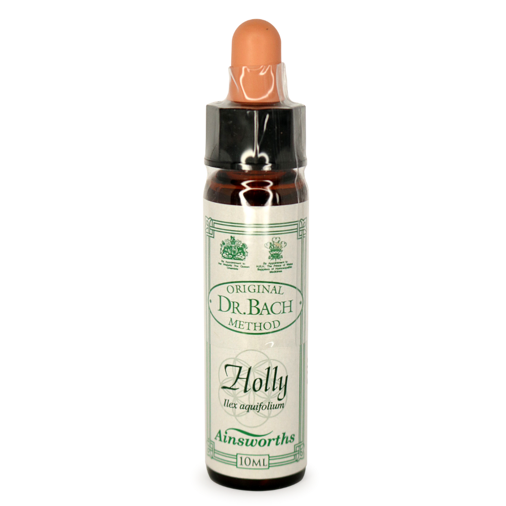 Ainsworths Holly Bach Flower Essence 10ml stock bottle