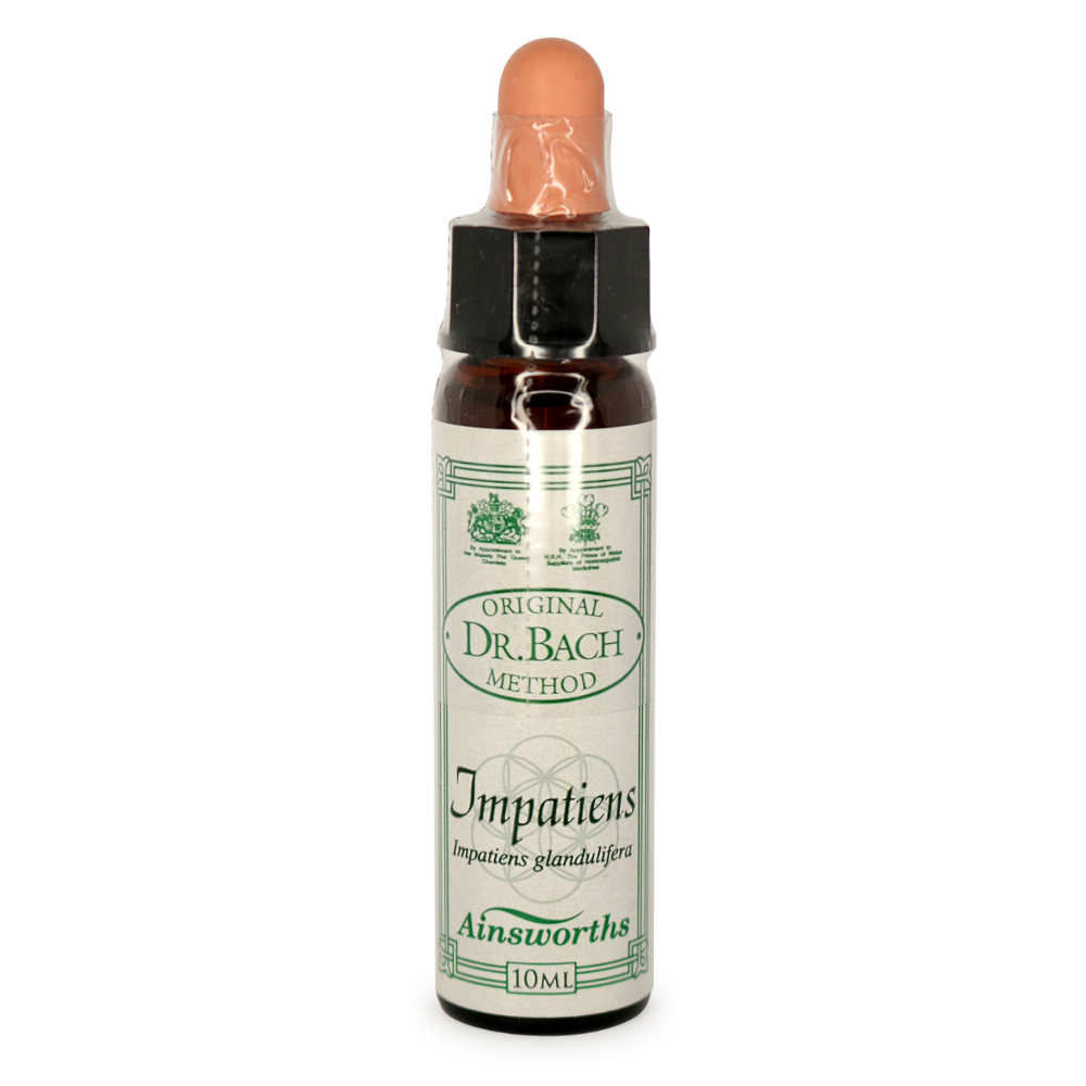 Ainsworths Impatiens Bach Flower Essence 10ml stock bottle