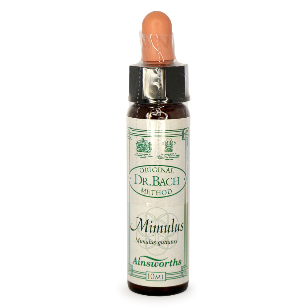 Ainsworths Mimulus Bach Flower Essence 10ml stock bottle