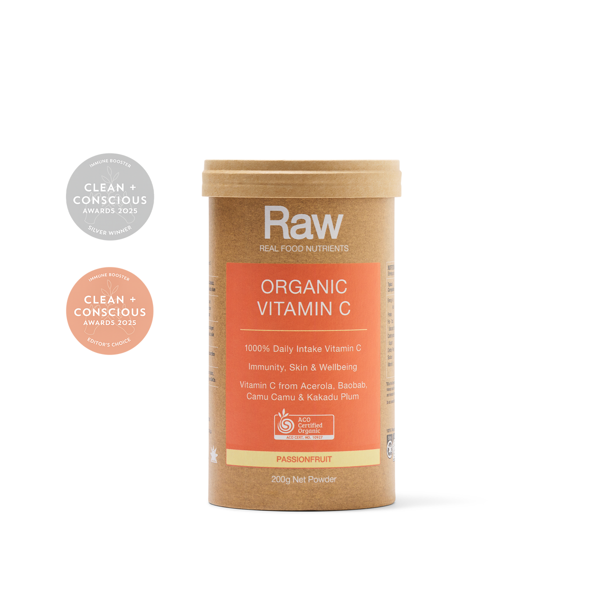 Amazonia Organic Vitamin C Passionfruit 200g