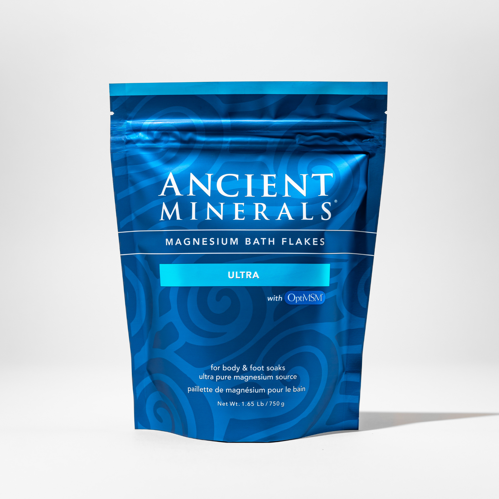 Ancient Minerals Magnesium Bath Flakes Ultra with MSM 750g