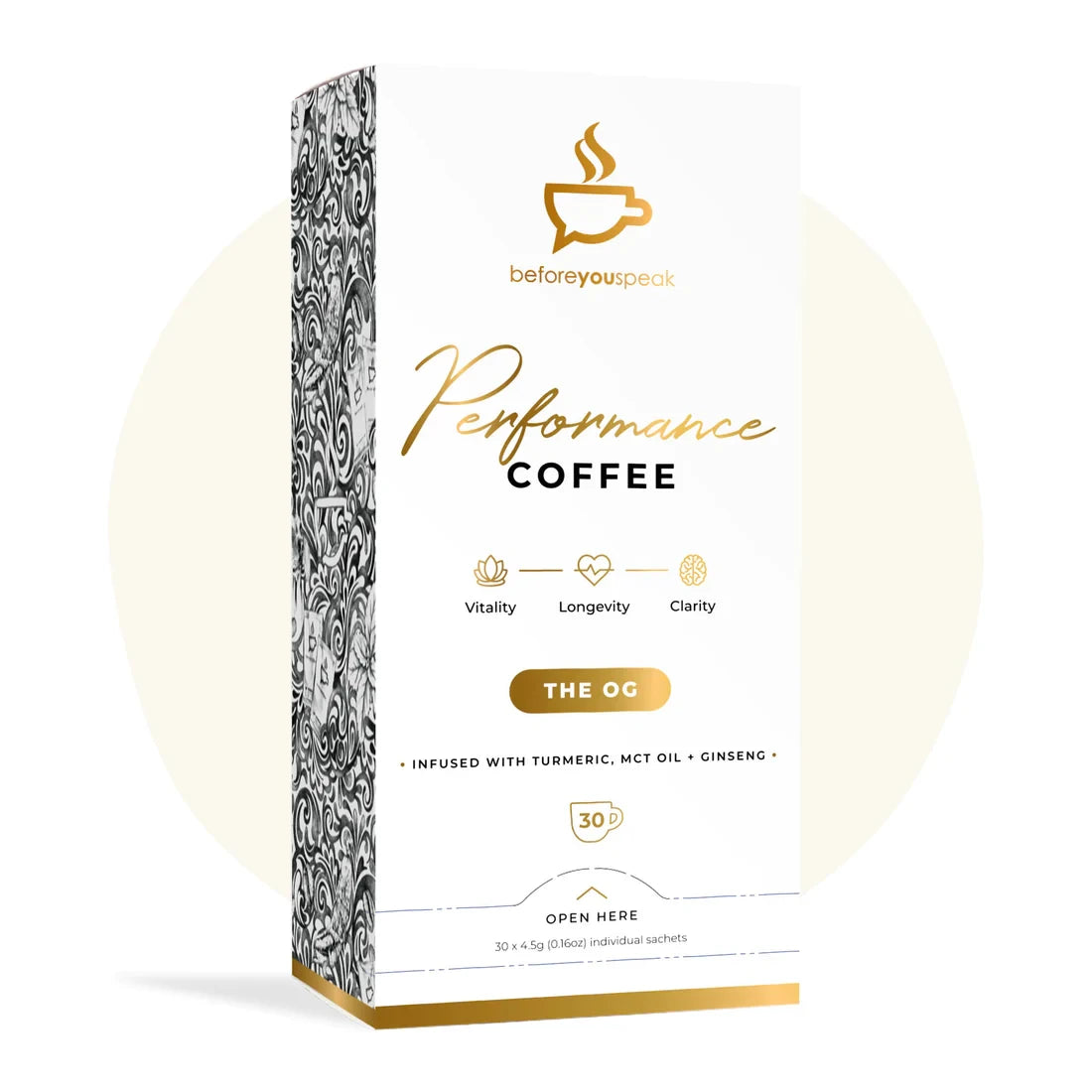 Before You Speak Performance Coffee The OG 30 Serves