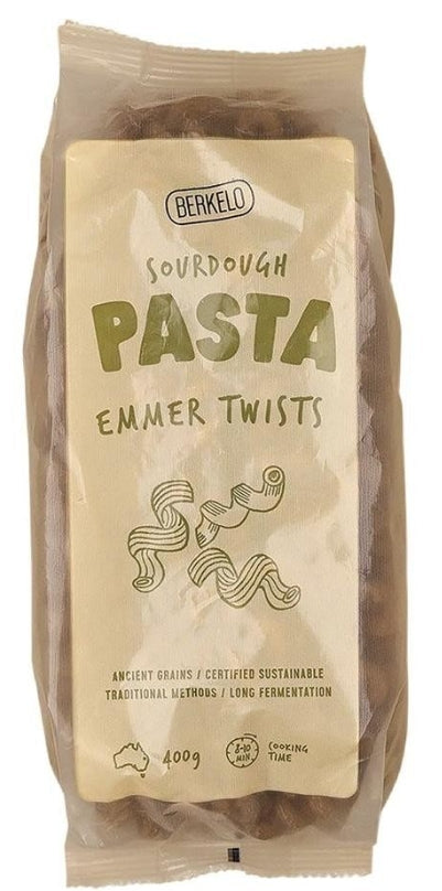 Berkelo Sourdough Pasta Emmer Twists 400g