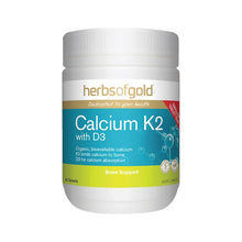 Herbs Of Gold Calcium K2 With D3 90 Tablets