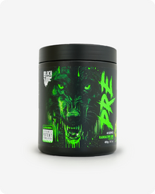 Black Wolf Nutrition High Stim Pre Workout Radioactive Lime Cordial 400g