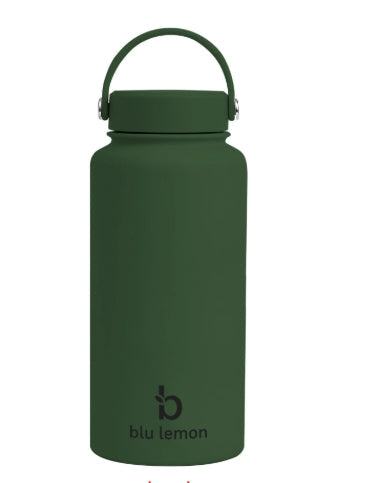Blu Lemon Insulated Stainless Steel Bottle Khaki 1L