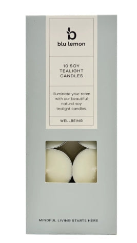 Blu Lemon Soy Tealight Candles 10 Pack