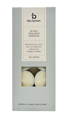 Blu Lemon Soy Tealight Candles 10 Pack