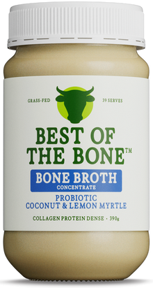 Best of the Bone Probiotic Coconut and Lemon Myrtle Bone Broth 390g
