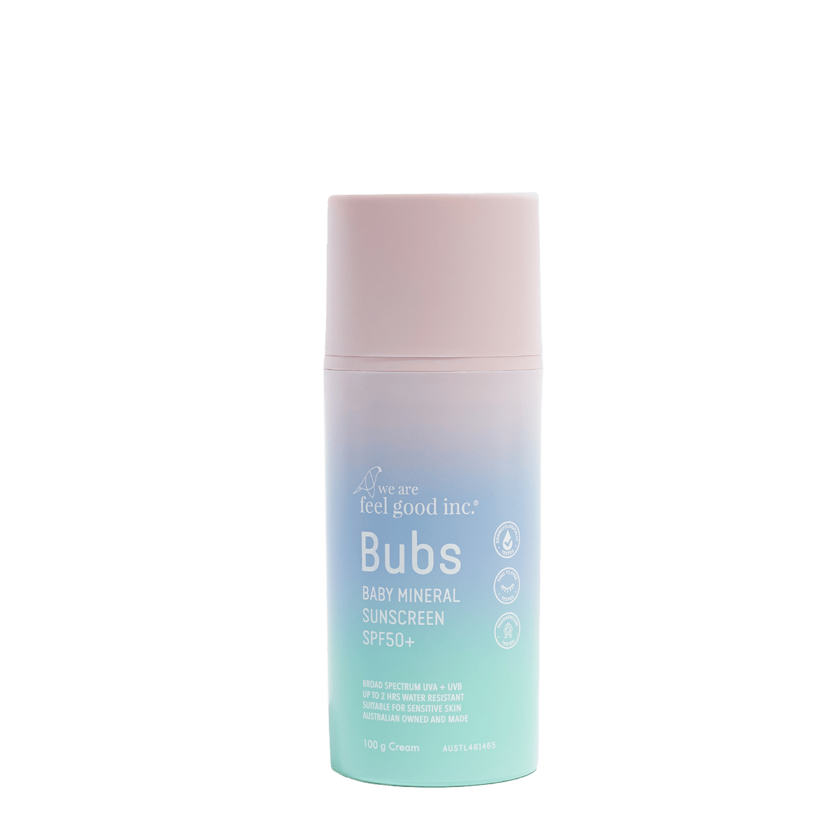 We Are Feel Good Inc. Bubs Baby Mineral Sunscreen SPF50+ 100g