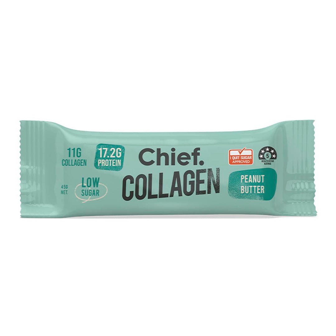 CHIEF Collagen Protein Bar Peanut Butter 45g
