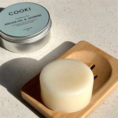 Cooki Argan Oil and Jasmine Conditioner Bar in Tin 75g