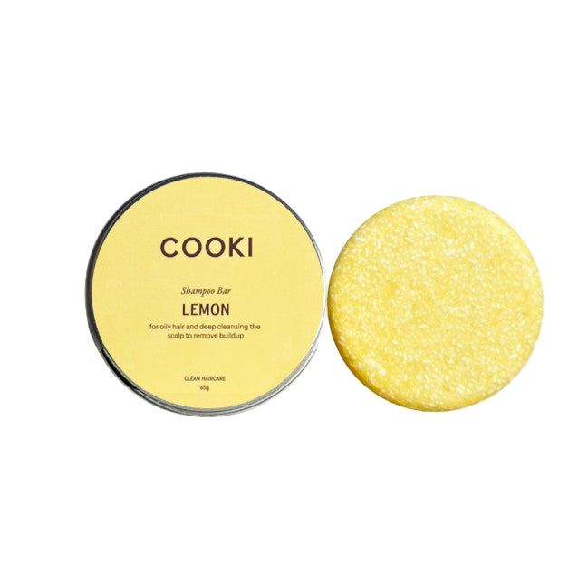 Cooki Lemon Shampoo Bar with Tin 65g
