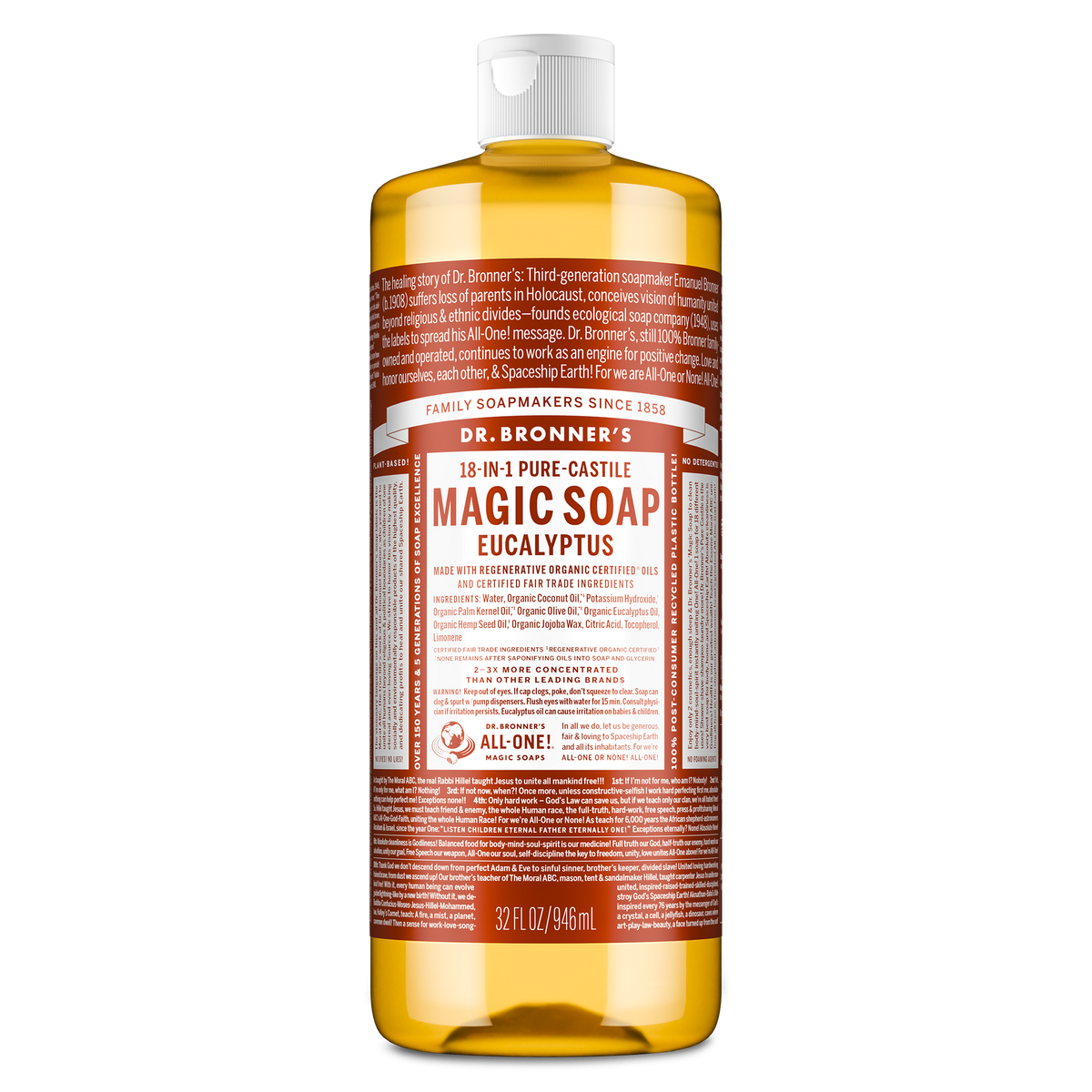 Dr. Bronner's Eucalyptus Pure-Castile Magic Soap 946ml