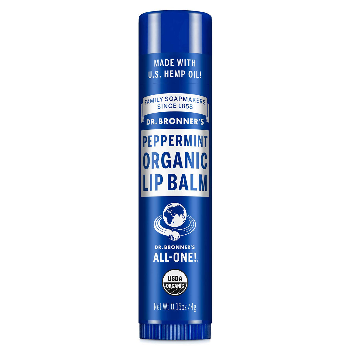 Dr. Bronner's Peppermint Organic Lip Balm 4g