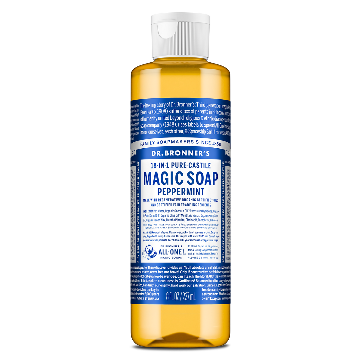 Dr. Bronner's Peppermint Pure-Castile Magic Soap 237ml