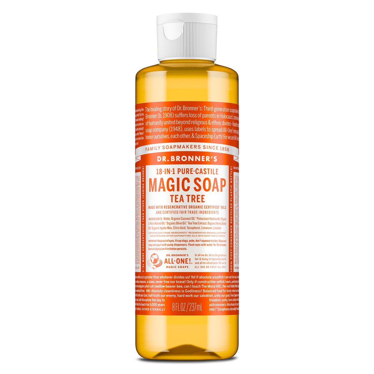 Dr. Bronner's Tea Tree Pure-Castile Magic Soap 237ml