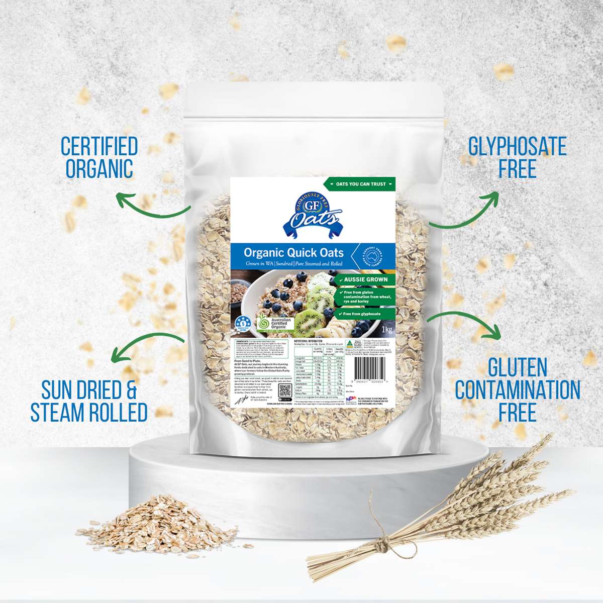 Benefits of GF Oats Organic Quick Oats
