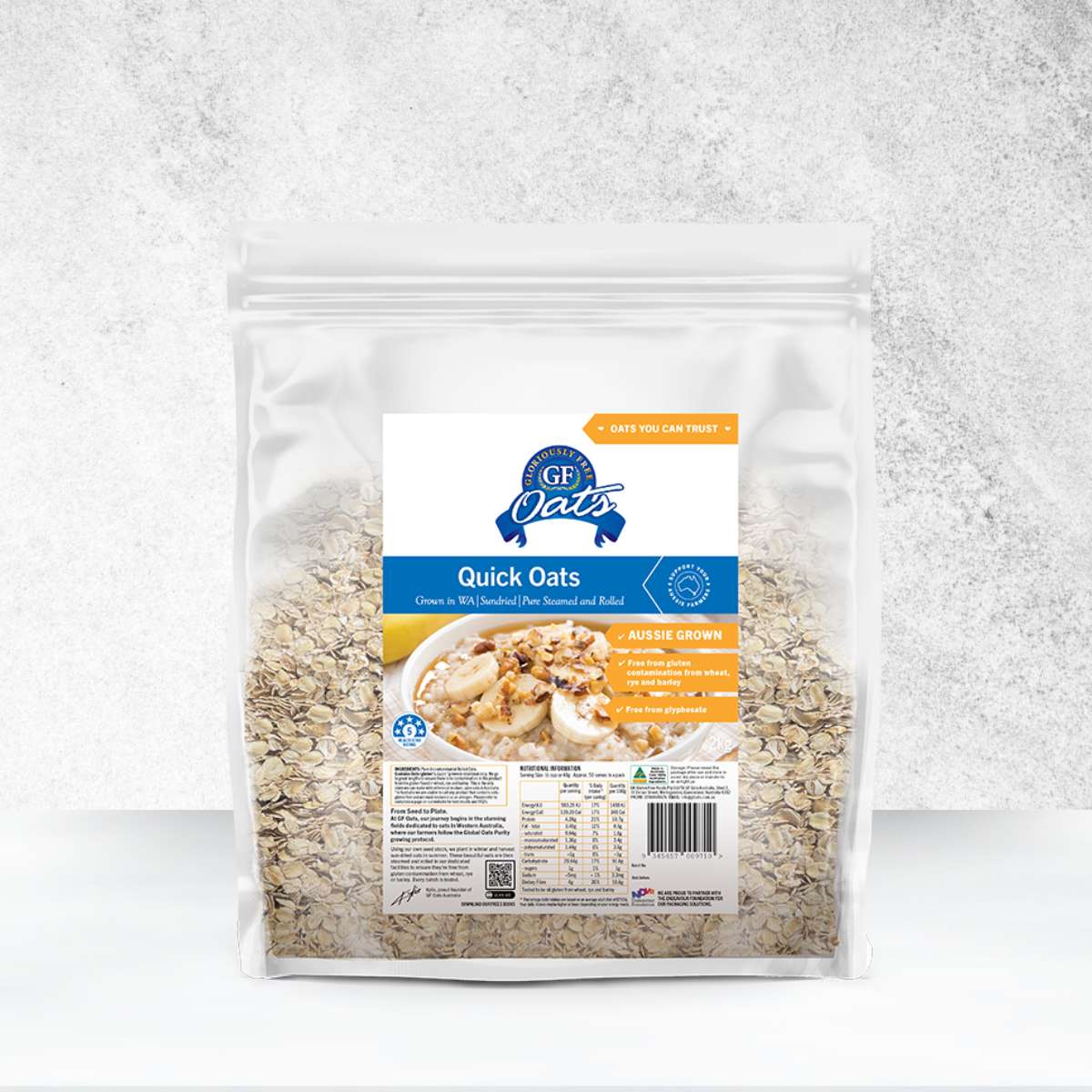 GF Oats Quick Oats 2kg packet
