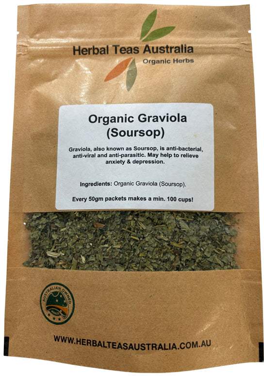 Herbal Teas Australia Graviola Soursop loose-leaf herbal tea 50g