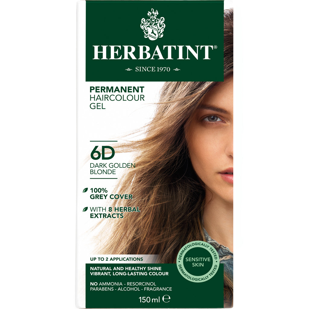 Herbatint 6D Dark Golden Blonde permanent hair colour